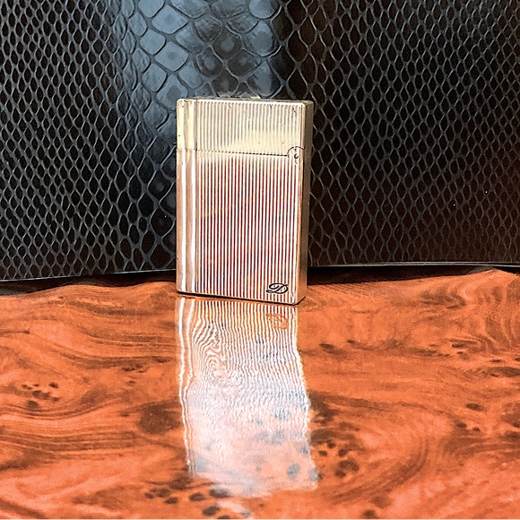 St dupont dupont gatsby lighter silver D emblem -working condition vintage - Picture 8 of 8